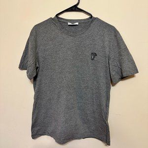Versace Collection Men's Grey Short Sleeve Shirt, Medium